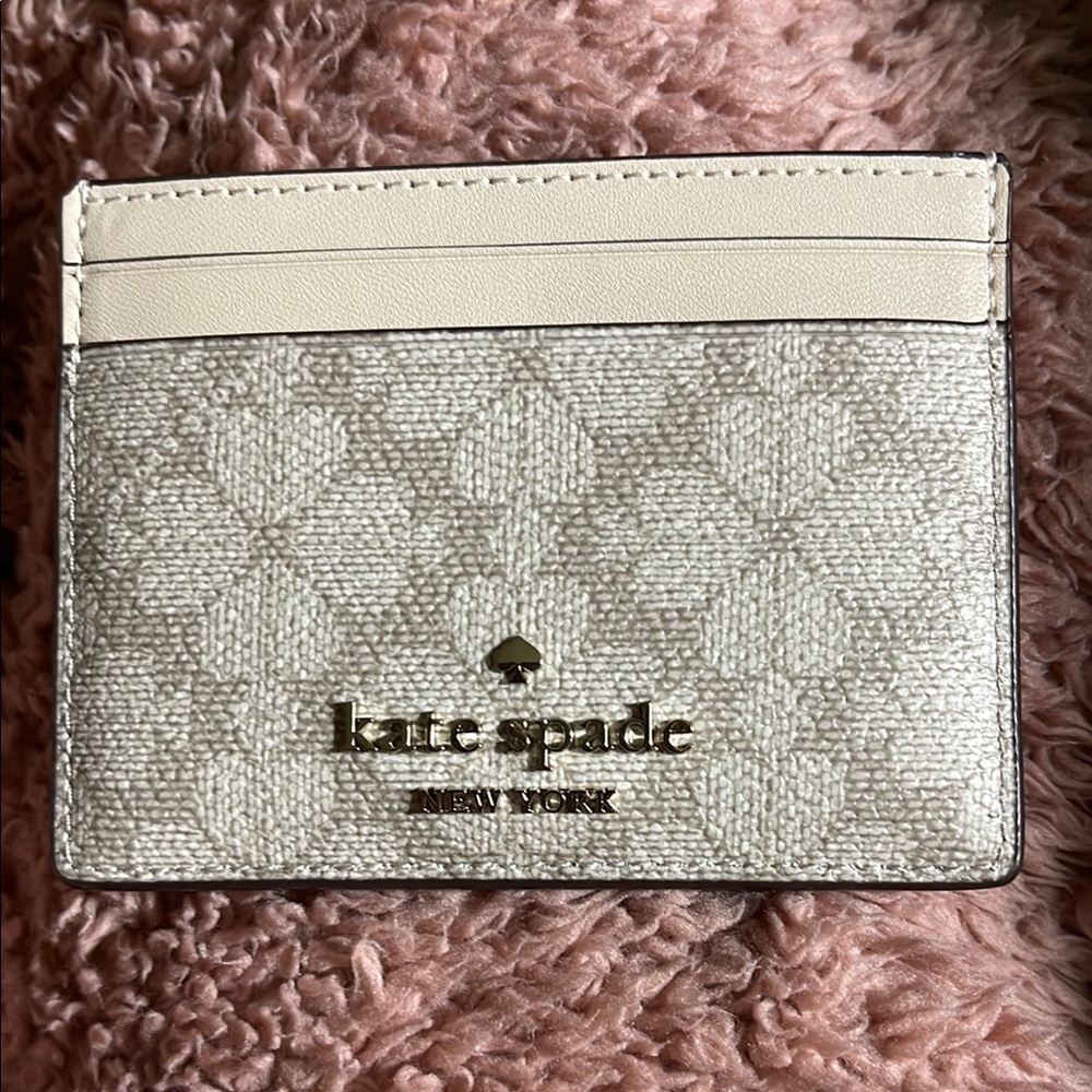 Kate Spade Cream Key Card Holder Sleek Design